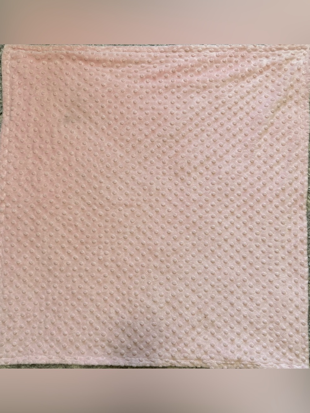 Bebe Bella Designs Pink Minky blanket